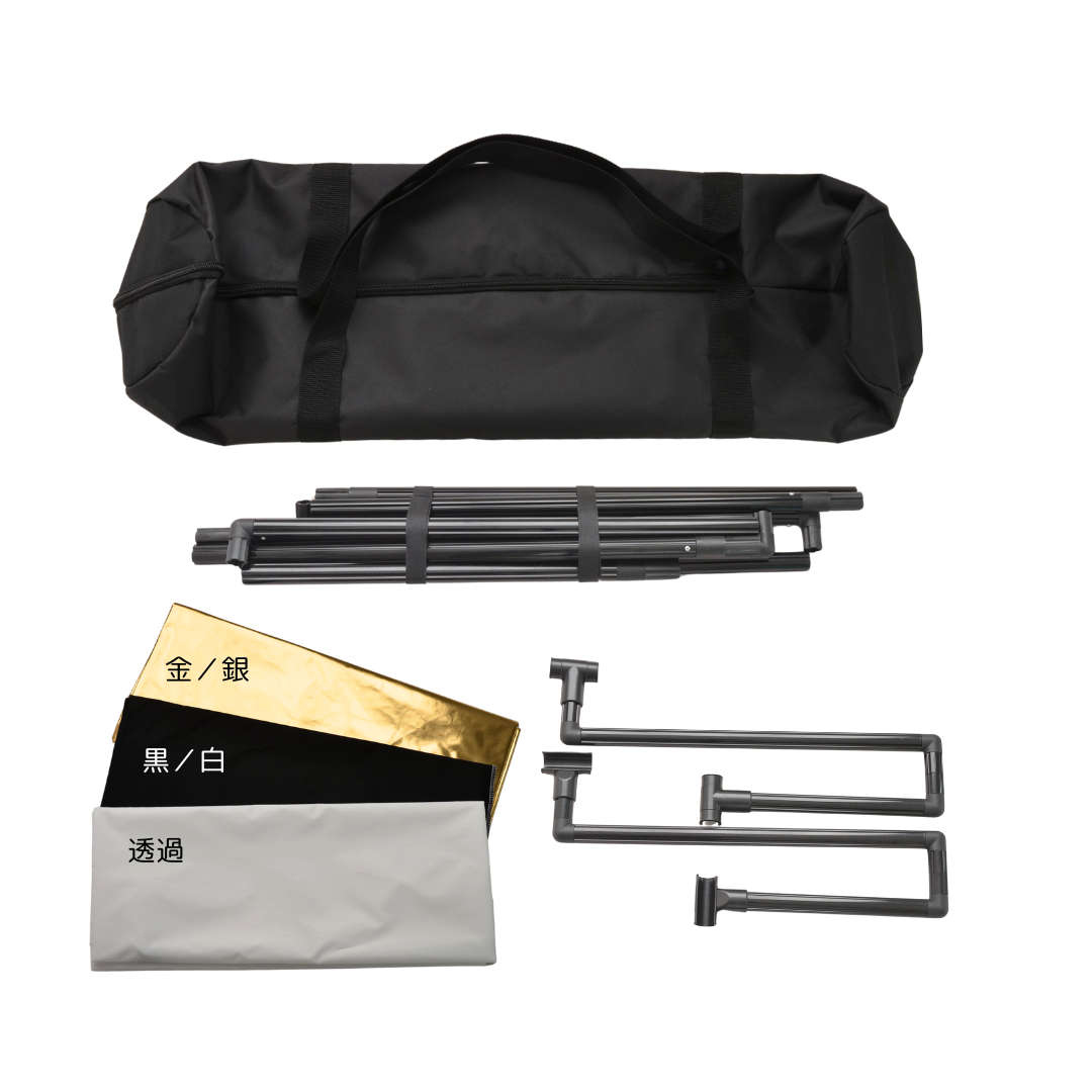 5in1折りたたみ自立レフ板100×200cm PR‐1020(2セット以上で10%OFF)