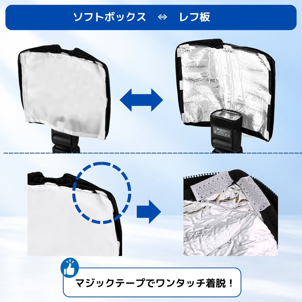 フラッシュディフューザー 4WAY 収納ポーチ一体型 超軽量95g 5371